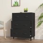 Aparador de madera de ingeniería negro 69,5x34x90 cm de vidaXL, Aparadores - Ref: Foro24-812160, Precio: 86,31 €, Descuento: %