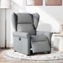 Sillón reclinable eléctrico tela gris claro en Sillones | Comprar online en Foru.es