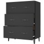 Aparador de madera de ingeniería negro 69,5x34x90 cm de vidaXL, Aparadores - Ref: Foro24-812160, Precio: 86,31 €, Descuento: %