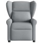 Sillón reclinable eléctrico tela gris claro en Sillones | Comprar online en Foru.es