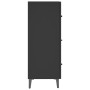 Aparador de madera de ingeniería negro 69,5x34x90 cm de vidaXL, Aparadores - Ref: Foro24-812160, Precio: 86,31 €, Descuento: %