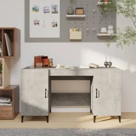 Plywood gray concrete 140x50x75 cm wooden desk by vidaXL, Desks - Ref: Foro24-812775, Price: 110,67 €, Discount: %