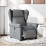 Sillón reclinable eléctrico de tela gris oscuro en Sillones | Comprar online en Foru.es
