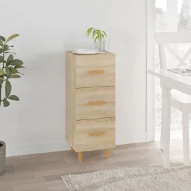 Aparador madera contrachapada color roble Sonoma 34,5x34x90 cm de vidaXL, Aparadores - Ref: Foro24-812342, Precio: 64,18 €, D...