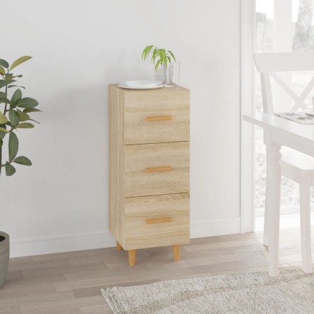 Aparador madera contrachapada color roble Sonoma 34,5x34x90 cm de vidaXL, Aparadores - Ref: Foro24-812342, Precio: 66,96 €, D...