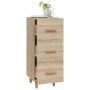 Aparador madera contrachapada color roble Sonoma 34,5x34x90 cm de vidaXL, Aparadores - Ref: Foro24-812342, Precio: 66,96 €, D...