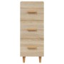 Aparador madera contrachapada color roble Sonoma 34,5x34x90 cm de vidaXL, Aparadores - Ref: Foro24-812342, Precio: 66,96 €, D...