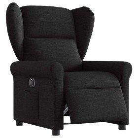 Sillón reclinable eléctrico de tela negro en Sillones | Comprar online en Foru.es