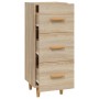 Aparador madera contrachapada color roble Sonoma 34,5x34x90 cm de vidaXL, Aparadores - Ref: Foro24-812342, Precio: 66,96 €, D...