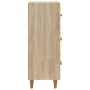 Aparador madera contrachapada color roble Sonoma 34,5x34x90 cm de vidaXL, Aparadores - Ref: Foro24-812342, Precio: 66,96 €, D...