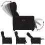 Sillón reclinable eléctrico de tela negro en Sillones | Comprar online en Foru.es
