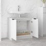 Armario de baño madera contrachapada blanco 64,5x33,5x59 cm de vidaXL, Taquillas y armarios de almacenamiento - Ref: Foro24-8...