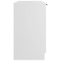 Armario de baño madera contrachapada blanco 64,5x33,5x59 cm de vidaXL, Taquillas y armarios de almacenamiento - Ref: Foro24-8...
