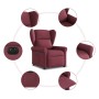 Sillón reclinable eléctrico tela rojo tinto en Sillones | Comprar online en Foru.es