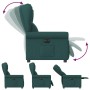 Sillón reclinable eléctrico tela verde oscuro en Sillones | Comprar online en Foru.es