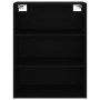 Armario colgante de pared negro 69,5x32,5x90 cm de vidaXL, Aparadores - Ref: Foro24-812313, Precio: 80,60 €, Descuento: %
