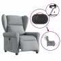 Sillón reclinable de masaje eléctrico tela gris claro en Sillones | Comprar online en Foru.es
