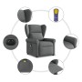 Sillón reclinable de masaje eléctrico tela gris oscuro en Sillones | Comprar online en Foru.es