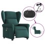 Sillón reclinable de masaje eléctrico tela verde oscuro en Sillones | Comprar online en Foru.es