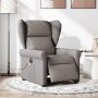 Sillón reclinable de masaje eléctrico tela gris taupe en Sillones | Comprar online en Foru.es