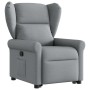 Sillón reclinable elevable de tela gris claro en Sillones | Comprar online en Foru.es