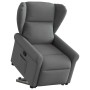 Sillón reclinable elevable de tela gris oscuro en Sillones | Comprar online en Foru.es