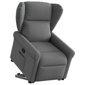 Sillón reclinable elevable de tela gris oscuro en Sillones | Comprar online en Foru.es