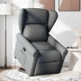 Sillón reclinable elevable de tela gris oscuro en Sillones | Comprar online en Foru.es