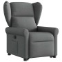 Sillón reclinable elevable de tela gris oscuro en Sillones | Comprar online en Foru.es