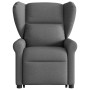 Sillón reclinable elevable de tela gris oscuro en Sillones | Comprar online en Foru.es