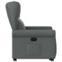 Sillón reclinable elevable de tela gris oscuro en Sillones | Comprar online en Foru.es