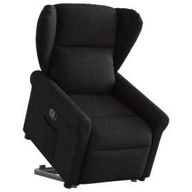 Sillón reclinable elevable tela negro en Sillones | Comprar online en Foru.es