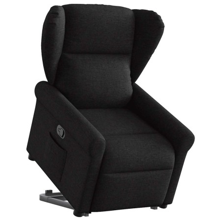 Sillón reclinable elevable tela negro en Sillones | Comprar online en Foru.es