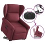 Sillón reclinable elevable tela rojo tinto en Sillones | Comprar online en Foru.es