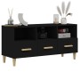Mueble de TV madera contrachapada negro 102x36x50 cm de vidaXL, Muebles TV - Ref: Foro24-812601, Precio: 74,98 €, Descuento: %