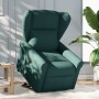Sillón reclinable elevable tela verde oscuro en Sillones | Comprar online en Foru.es