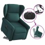 Sillón reclinable elevable tela verde oscuro en Sillones | Comprar online en Foru.es
