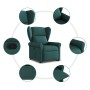 Sillón reclinable elevable tela verde oscuro en Sillones | Comprar online en Foru.es
