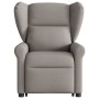 Sillón reclinable elevable tela gris taupe en Sillones | Comprar online en Foru.es