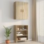 Armario colgante de pared roble Sonoma 69,5x34x90 cm de vidaXL, Aparadores - Ref: Foro24-812261, Precio: 83,21 €, Descuento: %