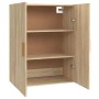 Armario colgante de pared roble Sonoma 69,5x34x90 cm de vidaXL, Aparadores - Ref: Foro24-812261, Precio: 83,21 €, Descuento: %