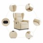 Sillón reclinable elevable de tela color crema en Sillones | Comprar online en Foru.es