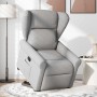 Sillón reclinable elevable de tela gris nube en Sillones | Comprar online en Foru.es