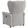 Sillón reclinable elevable de tela gris nube en Sillones | Comprar online en Foru.es