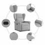 Sillón reclinable elevable de tela gris nube en Sillones | Comprar online en Foru.es