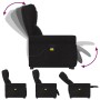 Sillón reclinable de masaje elevable tela negro en Sillones | Comprar online en Foru.es