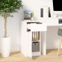 Armario de escritorio madera contrachapada blanco 33,5x50x75 cm de vidaXL, Taquillas y armarios de almacenamiento - Ref: Foro...