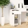 Armario de escritorio madera contrachapada blanco 33,5x50x75 cm de vidaXL, Taquillas y armarios de almacenamiento - Ref: Foro...