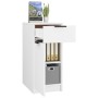 Armario de escritorio madera contrachapada blanco 33,5x50x75 cm de vidaXL, Taquillas y armarios de almacenamiento - Ref: Foro...