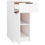 Armario de escritorio madera contrachapada blanco 33,5x50x75 cm de vidaXL, Taquillas y armarios de almacenamiento - Ref: Foro...